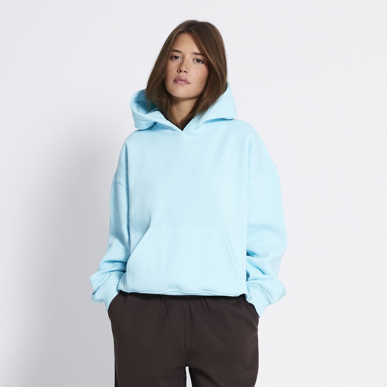 Heavy hoodie "Hilma" Turquoise
